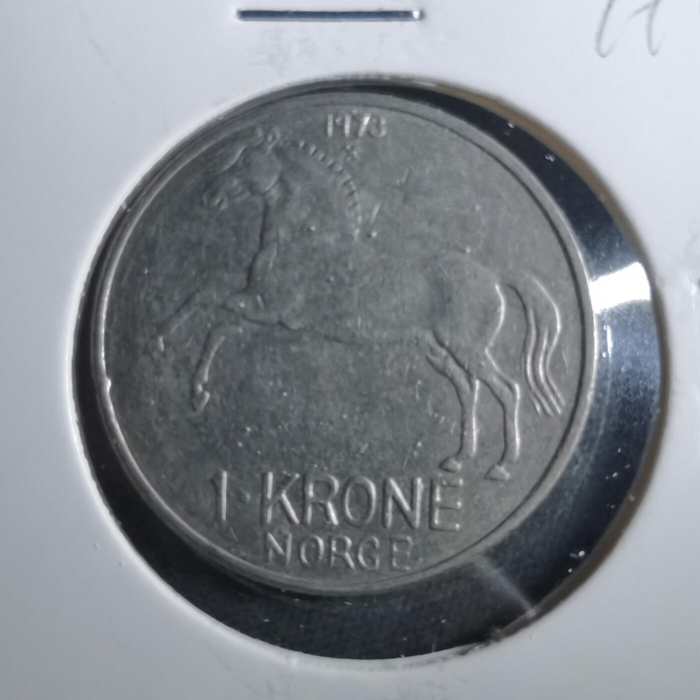 沼泽如烟--第899场 挪威1973年1克朗