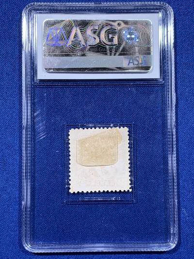 《竞宝斋》第437场 周日，周一2场连拍 （全场包邮） ASG VF/XF85Mint POG 民国1940年廖仲恺叁分邮票 中国近代民主革命家、国民党左派政治家 1925年被国民党极右派刺杀身亡 包克旧藏名家标签 美国海军少校 著名中国钱币邮票收藏大家