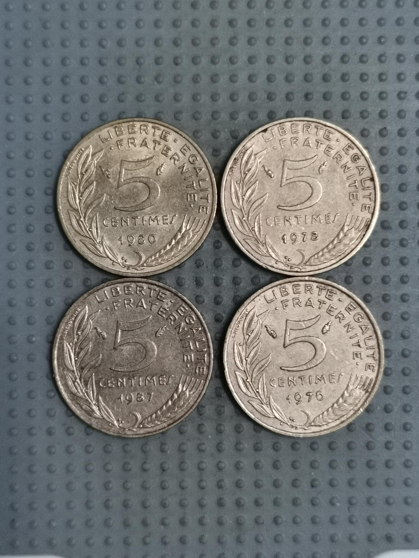 2025年第112场各国散币拍卖（总第112场） 法国5生丁4枚