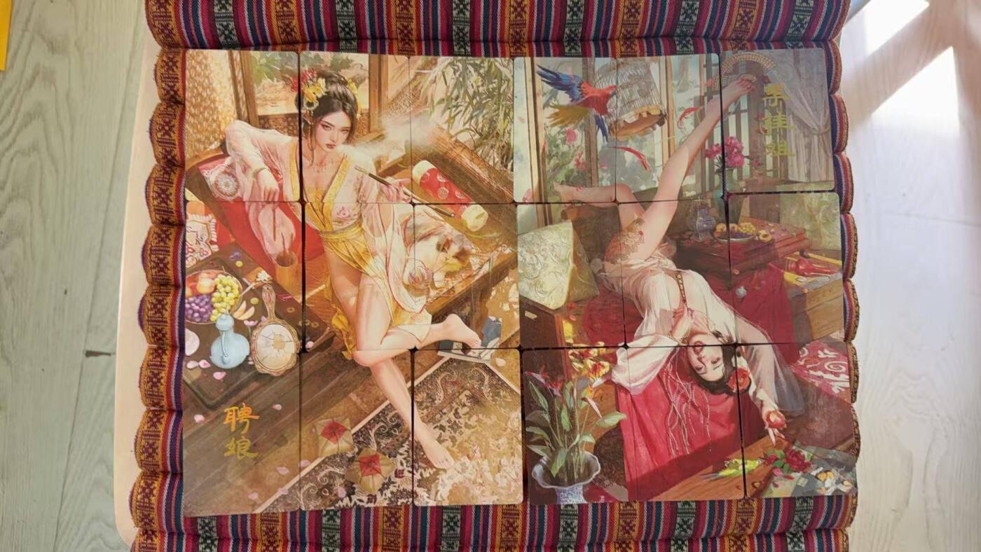 光影卡牌第25期，各家亲签，各家套卡，持续收拍品 妖姬传九拼普卡，18个人物