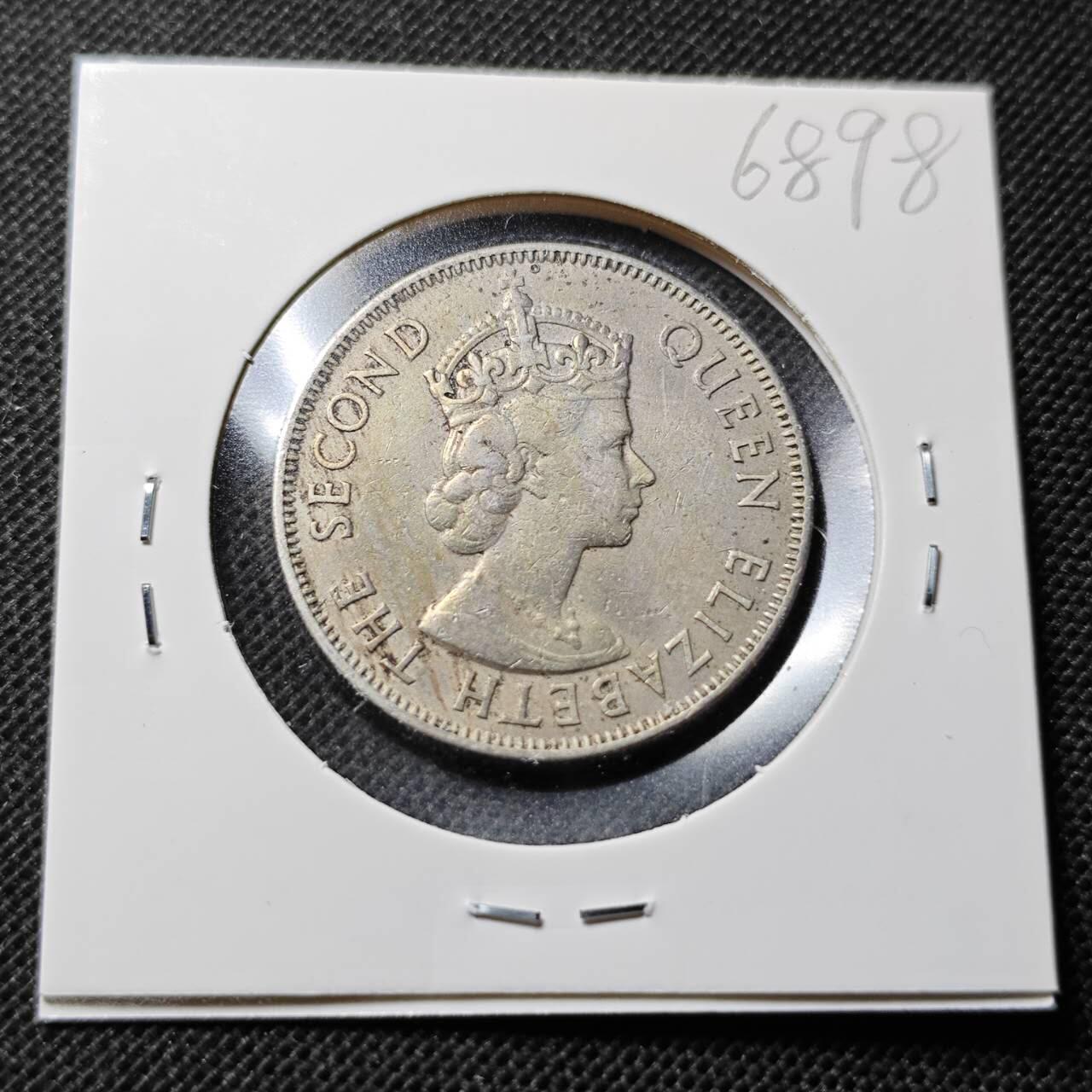 KK钱币收藏小铺  第368场  2月预留时间 周末发货  1957斐济1弗洛林