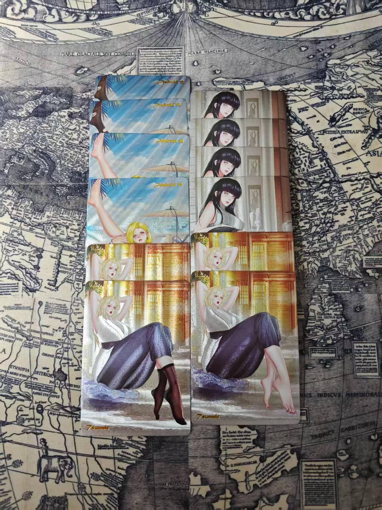 光影卡牌第25期，各家亲签，各家套卡，持续收拍品 逍遥原创日漫粗闪卡，一套12张