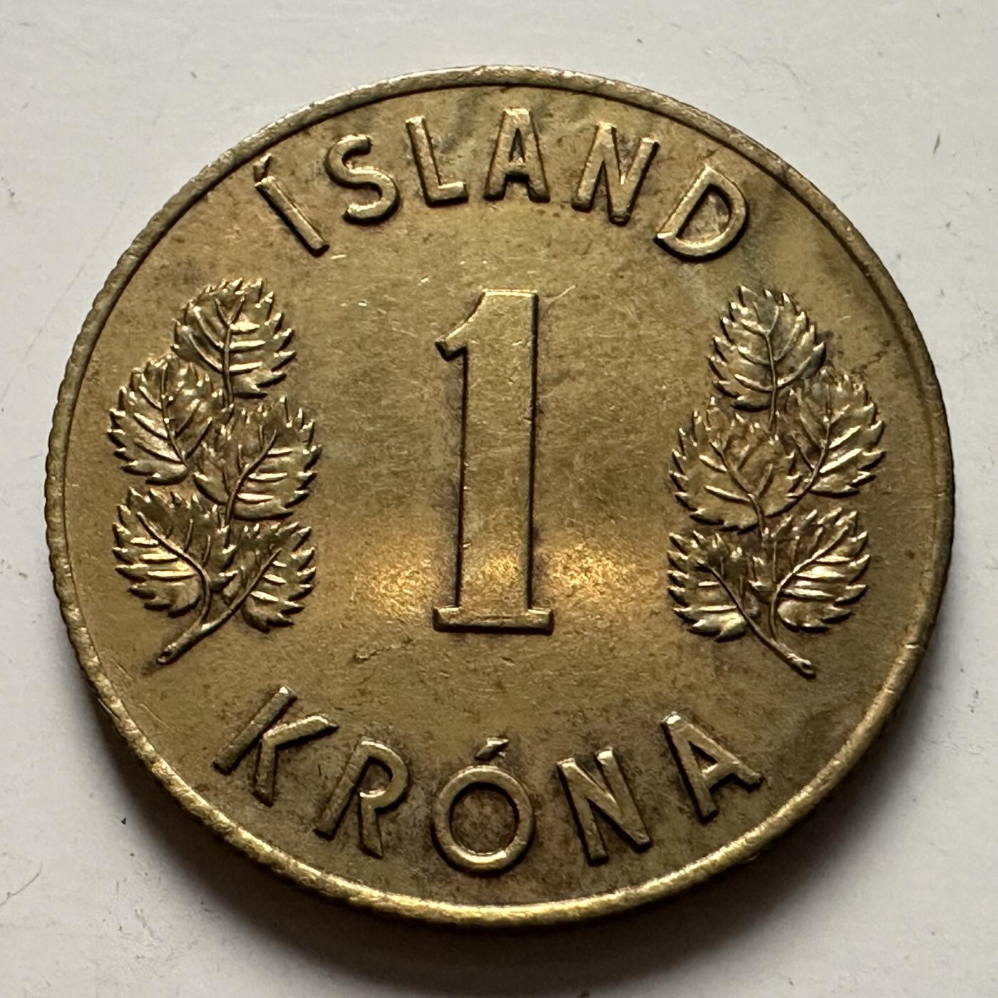 🌹外币初藏🌹🐯2025年第126场  每周二四六晚8️⃣点 接代拍 冰岛1963年一克朗