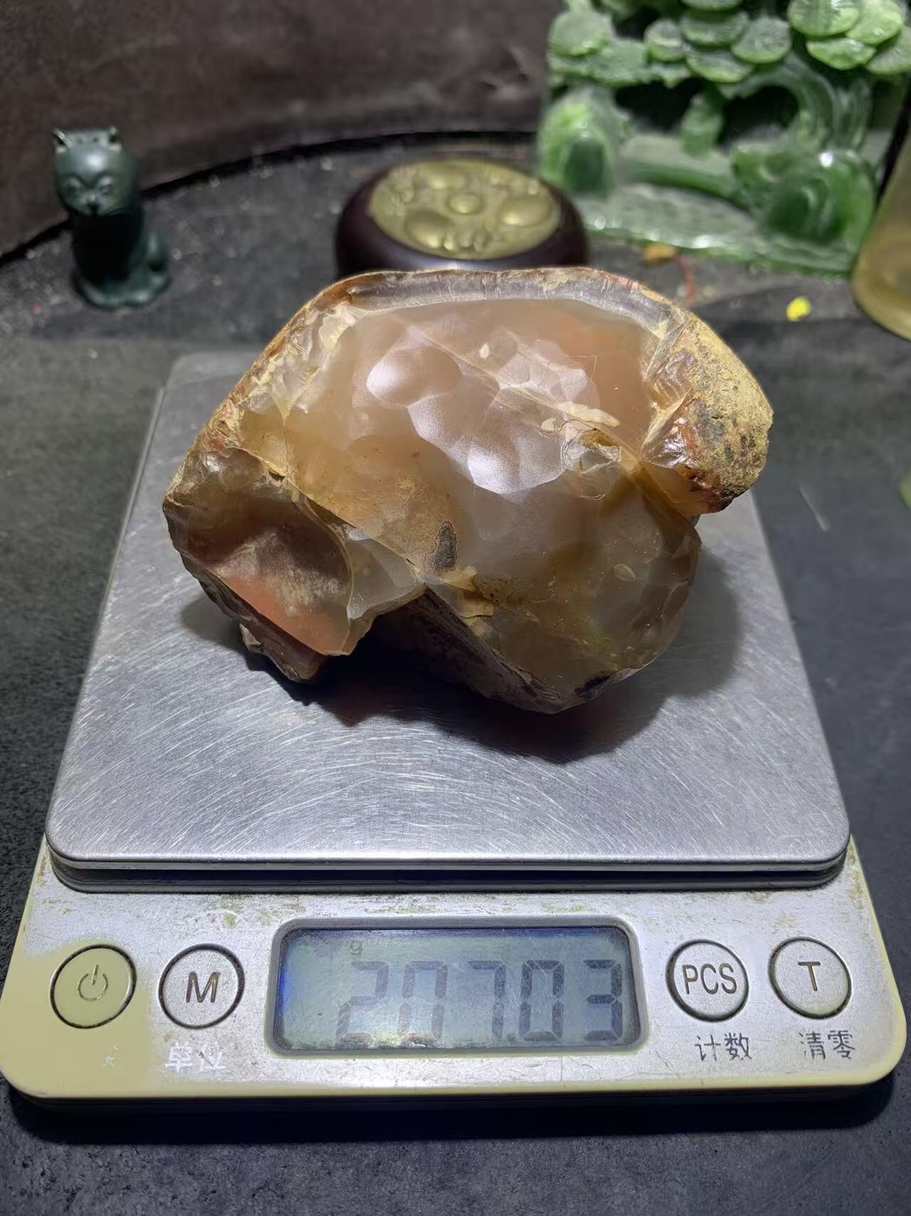 精美川料原皮荔枝冻大开窗料南红玛瑙原石一颗