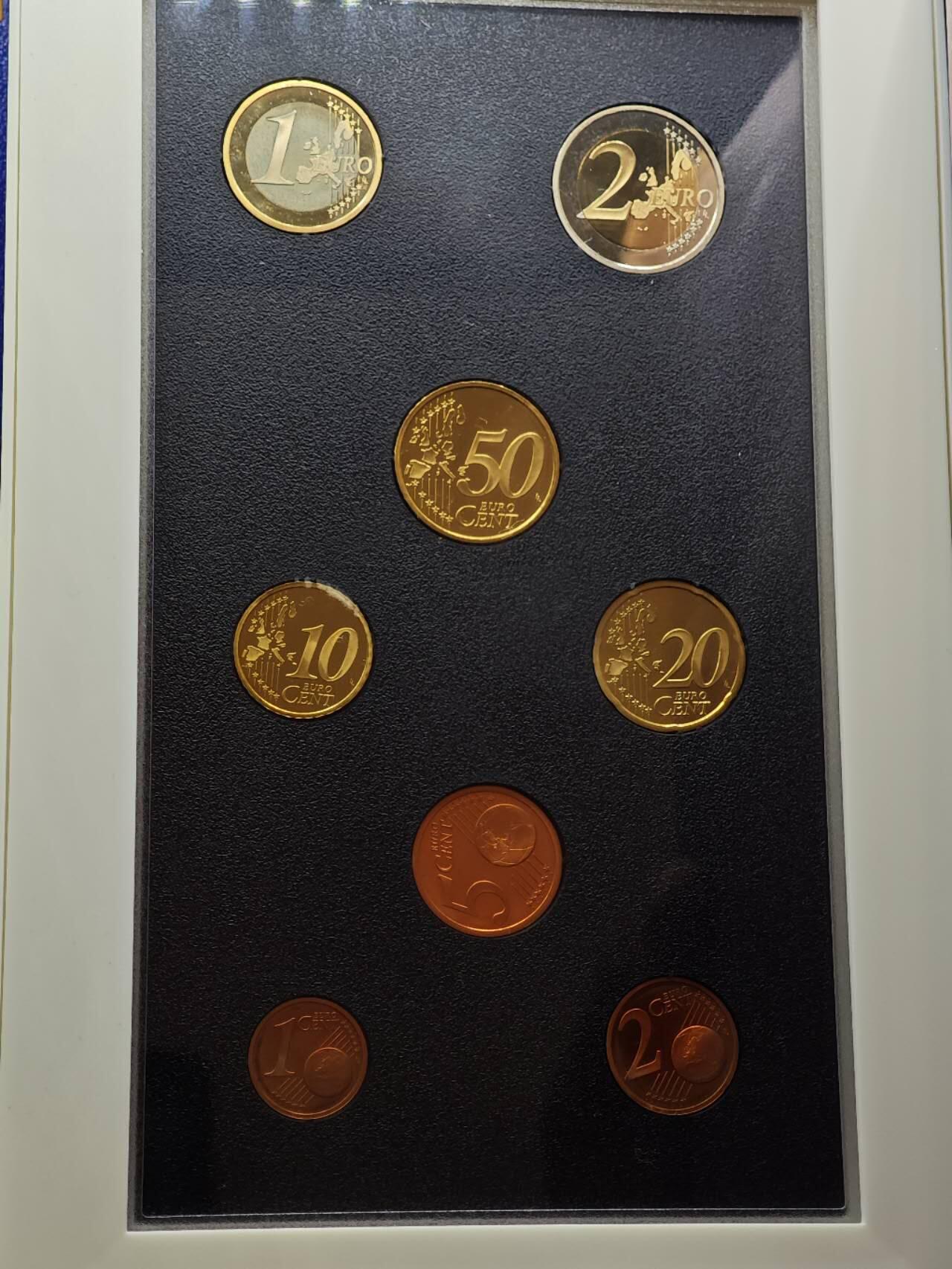 【淘币小摊】实时拍第七百九十五拍   银币套币场   满百包邮可预留二周 每周一统一发货   法国1999年精制欧元套币