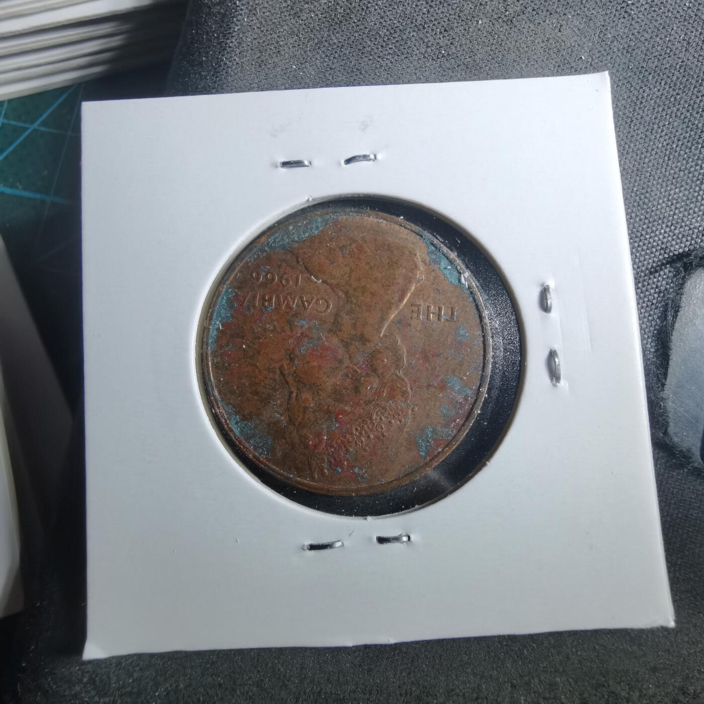 沼泽如烟--第899场 冈比亚1966年1便士