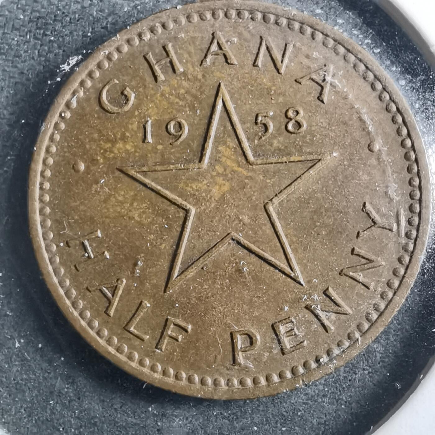 沼泽如烟--第899场 加纳1958年半便士