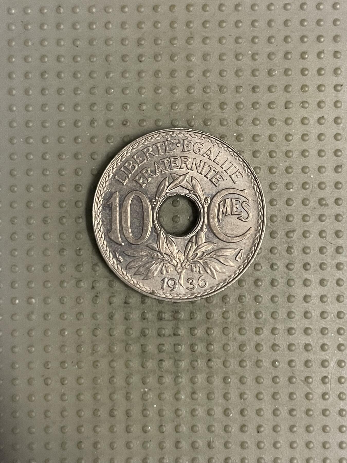 2025年第111场各国散币拍卖（总第111场） 法国1936年10生丁