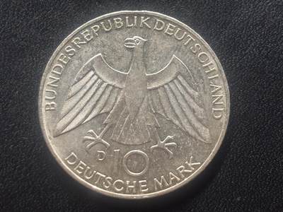 邮泉阁限时拍卖第三十五场 德国硬币专场（硬币在国外。请付邮费6元。） 西德（联邦德国）1972年10马克纪念银币观众D版