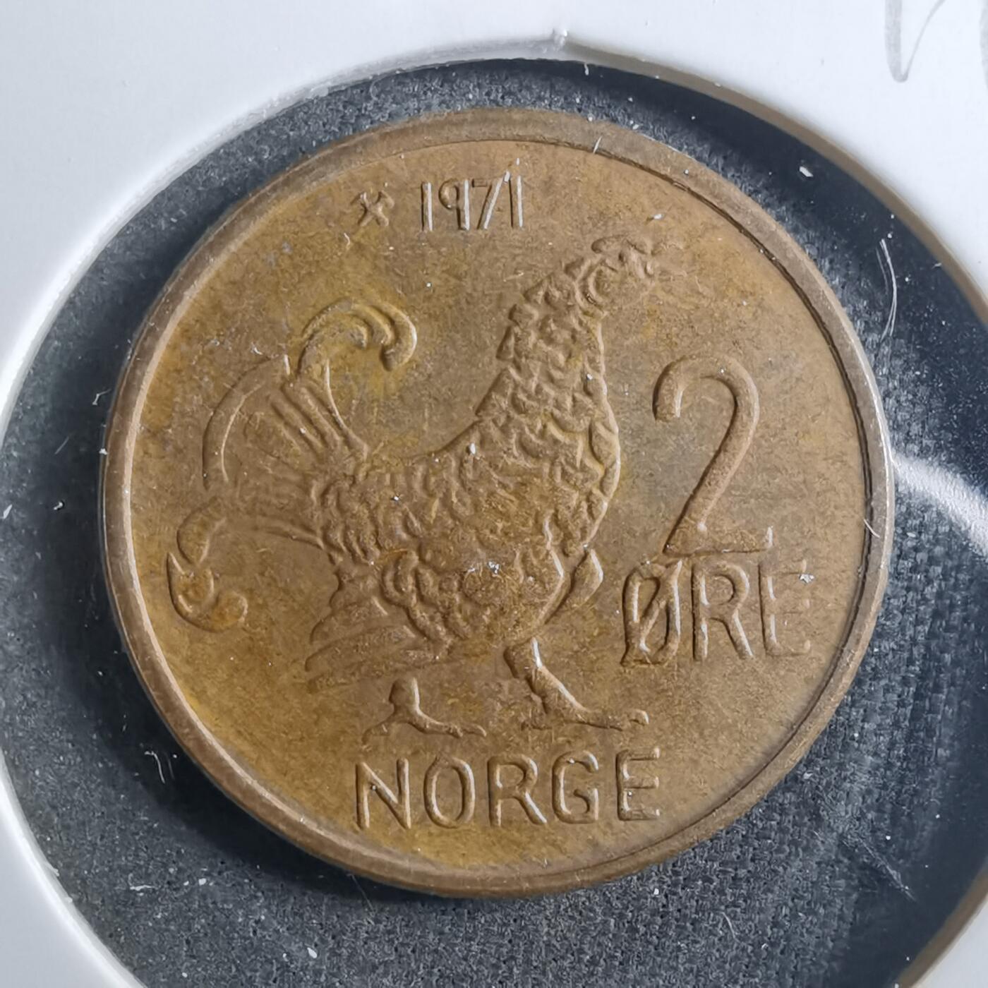 沼泽如烟--第899场 挪威1971年2欧尔