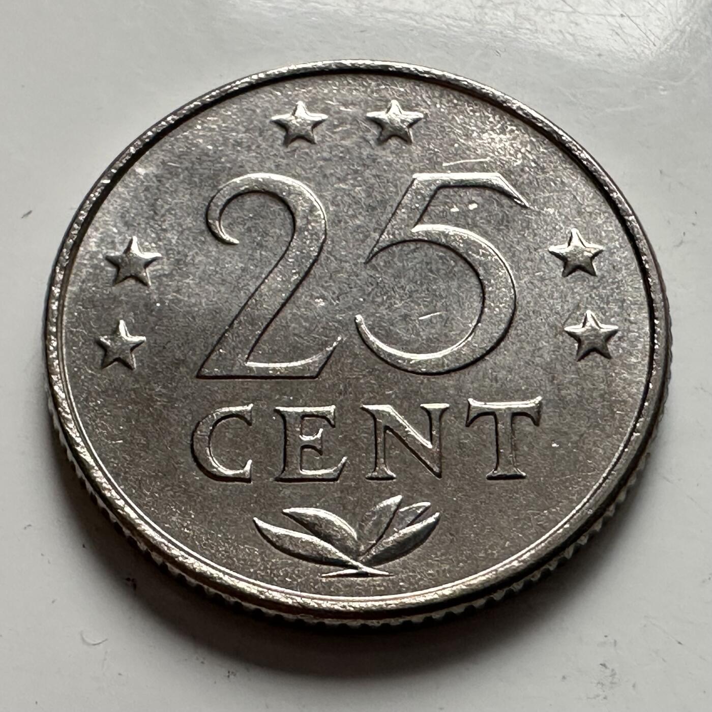 🌹外币初藏🌹🐯2025年第126场  每周二四六晚8️⃣点 接代拍 荷属安的列斯1976年25分