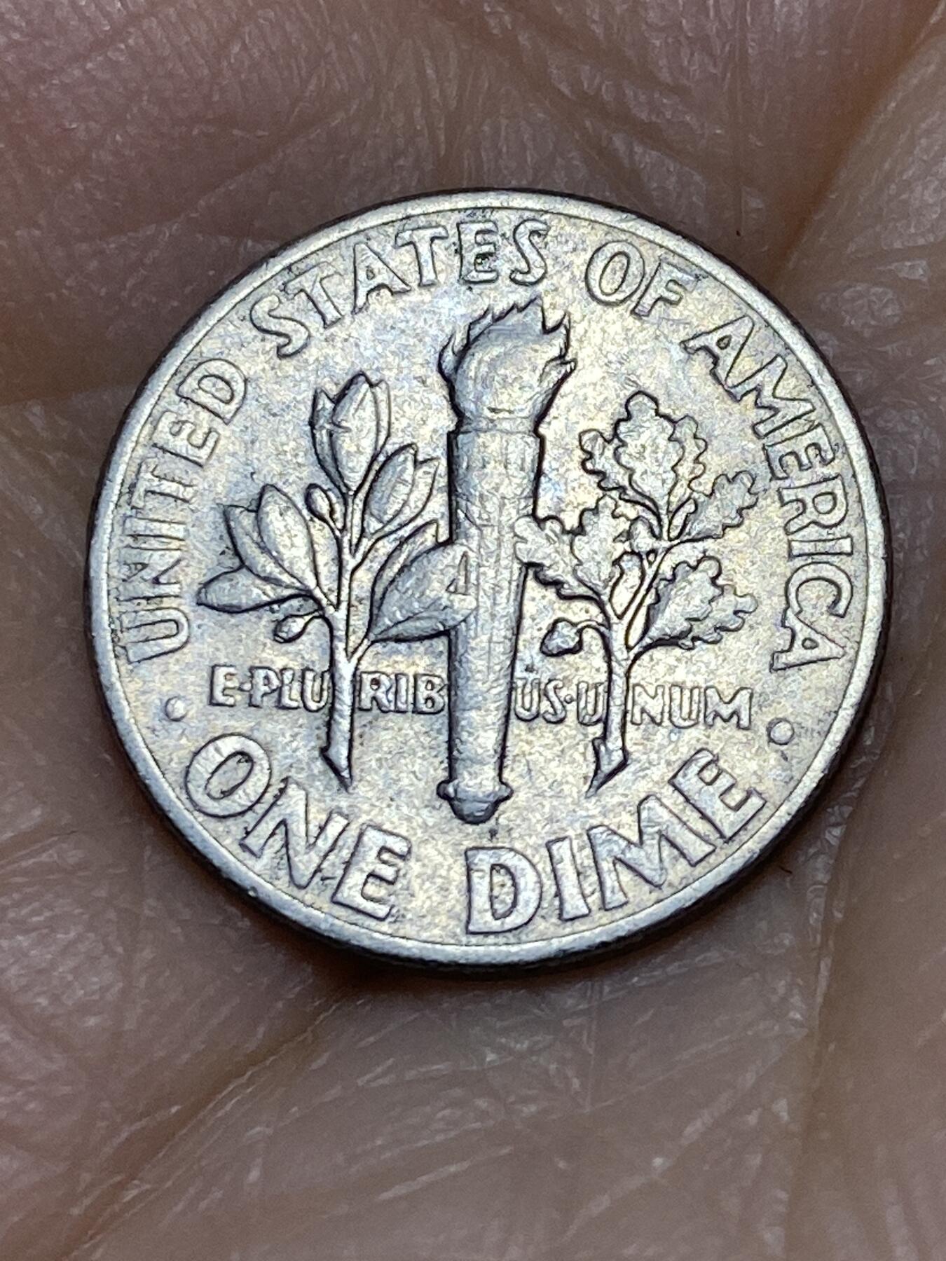 2025年第一百二十七场(总第一百五十三场）外国好品章牌、散币(免佣金) 美国🇺🇸1968年1角(罗斯福1角第二版，无标版)