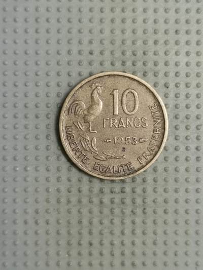 2025年第112场各国散币拍卖（总第112场） - 法国1953年10法郎