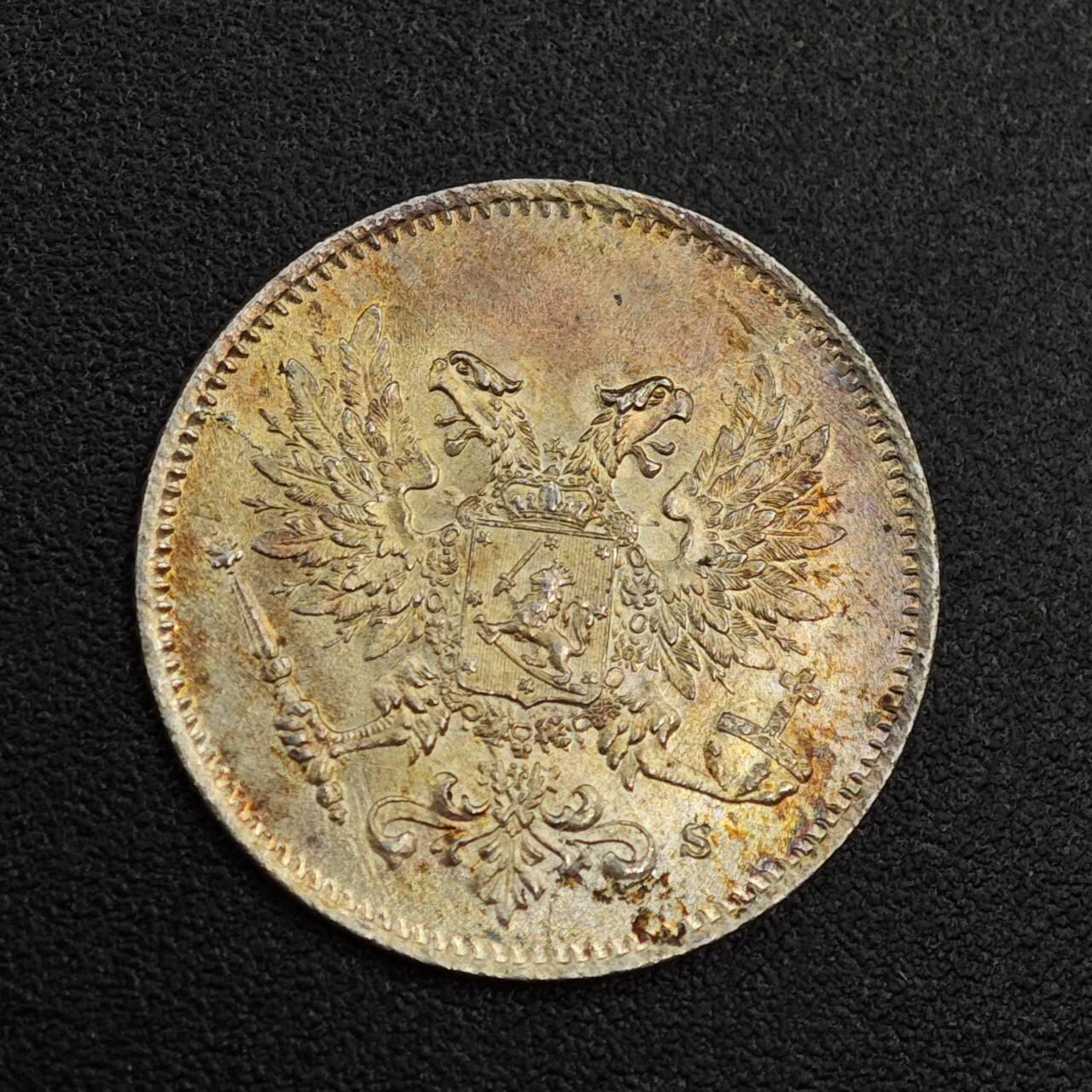 【淘币小摊】实时拍第七百九十五拍   银币套币场   满百包邮可预留二周 每周一统一发货   芬兰1917年25芬妮银币