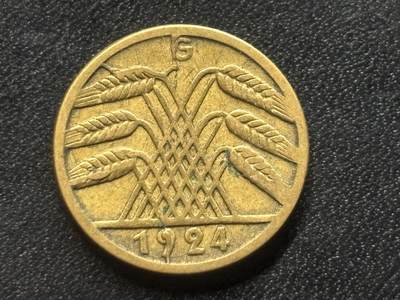 邮泉阁限时拍卖第三十五场 德国硬币专场（硬币在国外。请付邮费6元。） - 德国魏玛共和国地租马克5芬尼G版