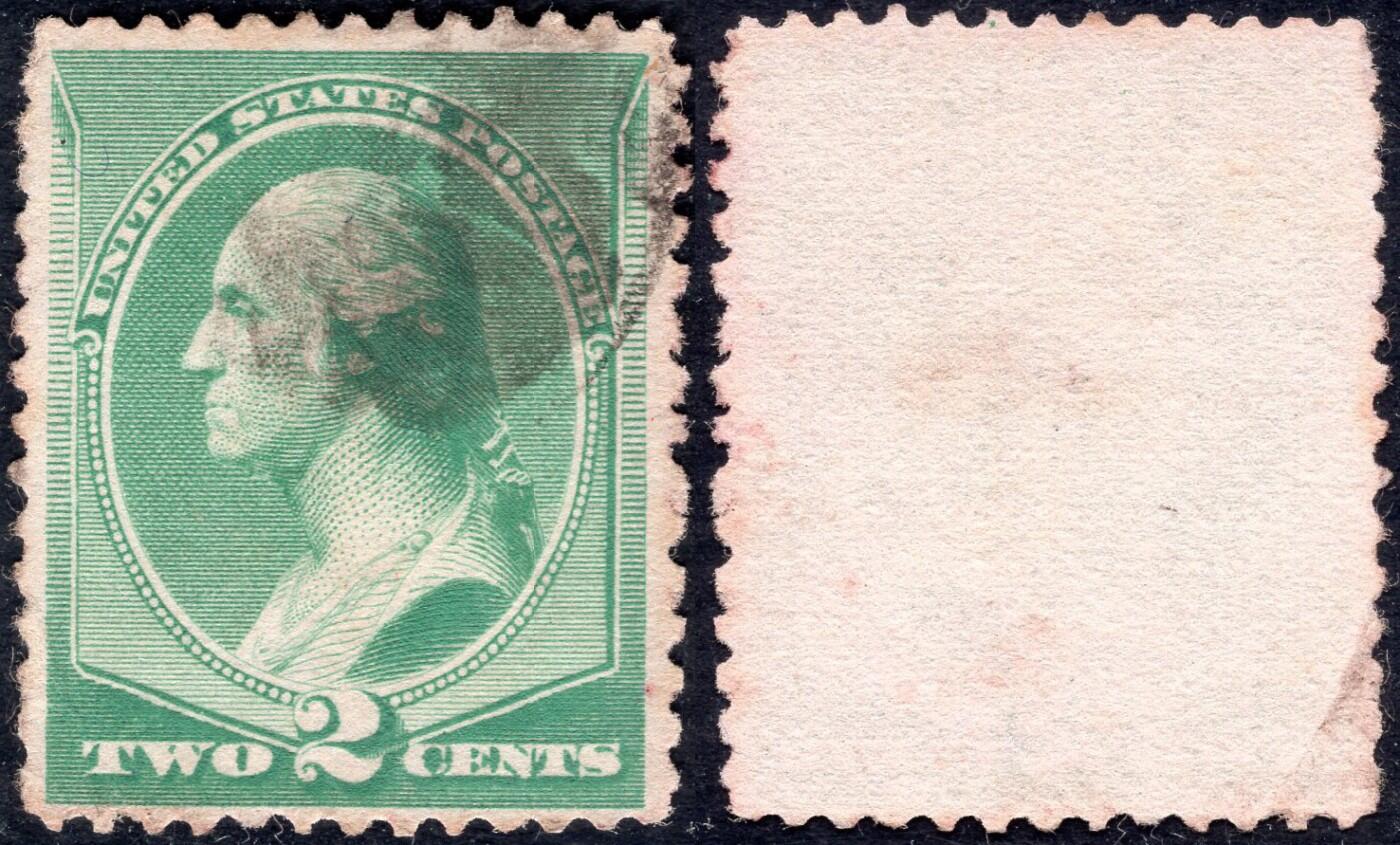 洪涛臻品批发群 精选邮票限时拍卖第1165期  美国古典邮票 美国开国元勋华盛顿总统绿2分