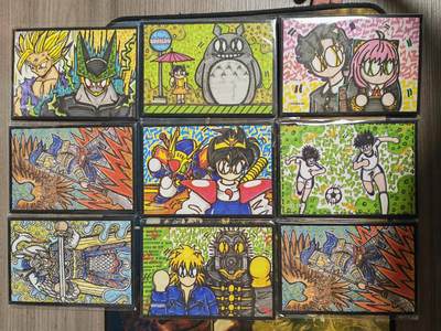 阳大大卡牌拍卖第82期（持续收拍品，周五晚上九点截拍，进群福利早知道） - 【色纸】动漫潮玩 WAIWAI色纸 一套9张