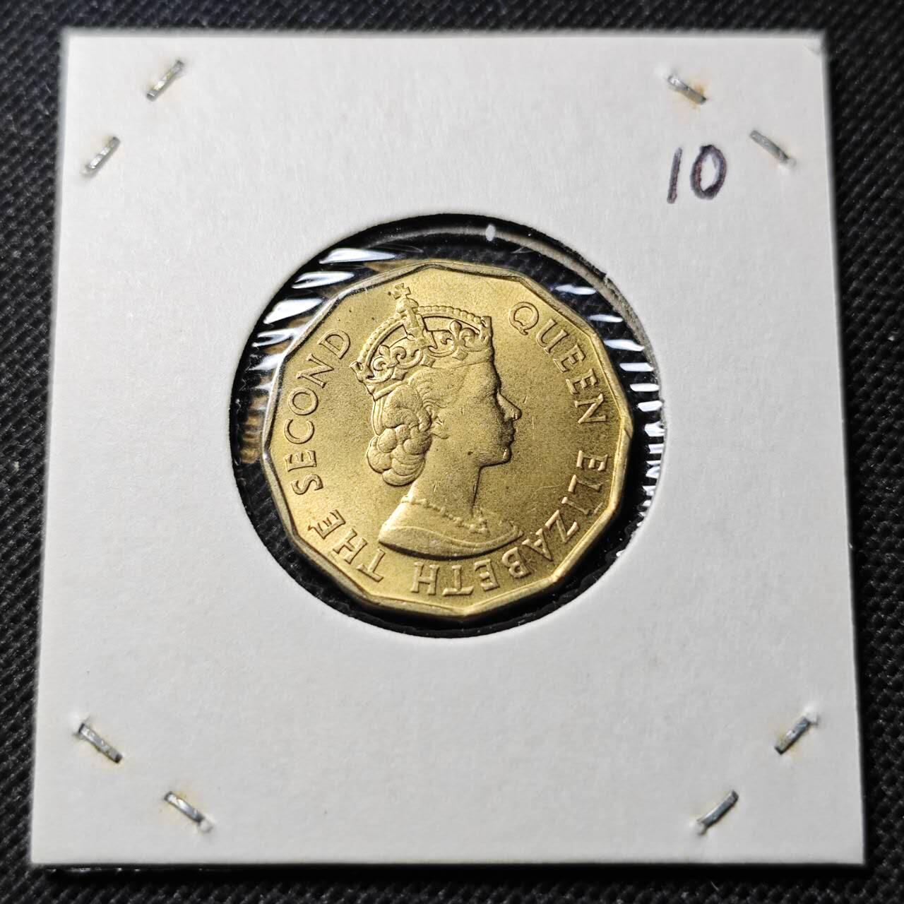 KK钱币收藏小铺  第368场  2月预留时间 周末发货  1974塞舌尔10分 好品铜币