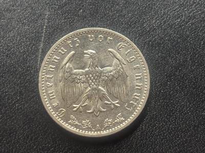 邮泉阁限时拍卖第三十五场 德国硬币专场（硬币在国外。请付邮费6元。） - 德国第三帝国1934年1马克A版