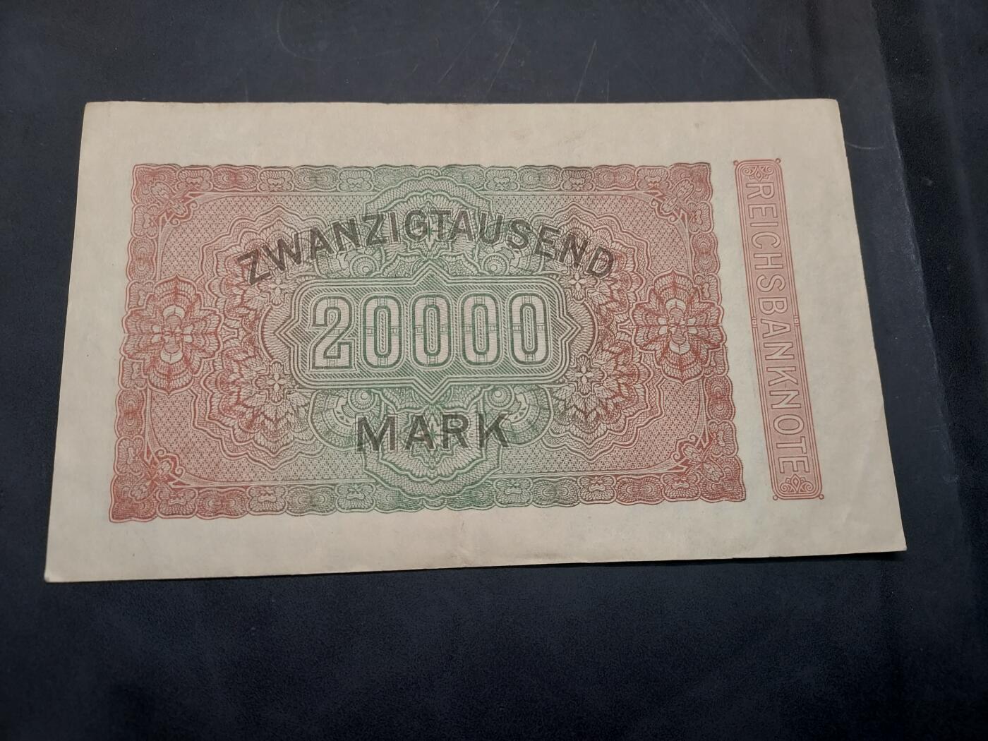 博彦收藏  11月15日 8点 钱币专场 1923 德国20000马克 8品