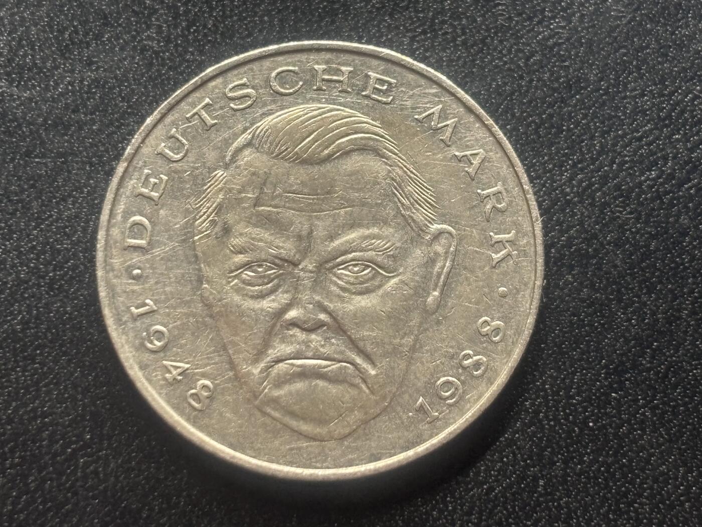 邮泉阁限时拍卖第三十五场 德国硬币专场（硬币在国外。请付邮费6元。） 西德（联邦德国）1988年2马克D版