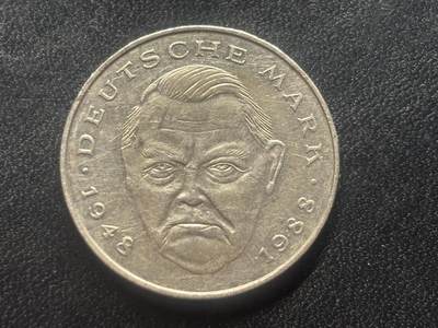 邮泉阁限时拍卖第三十五场 德国硬币专场（硬币在国外。请付邮费6元。） - 西德（联邦德国）1988年2马克D版