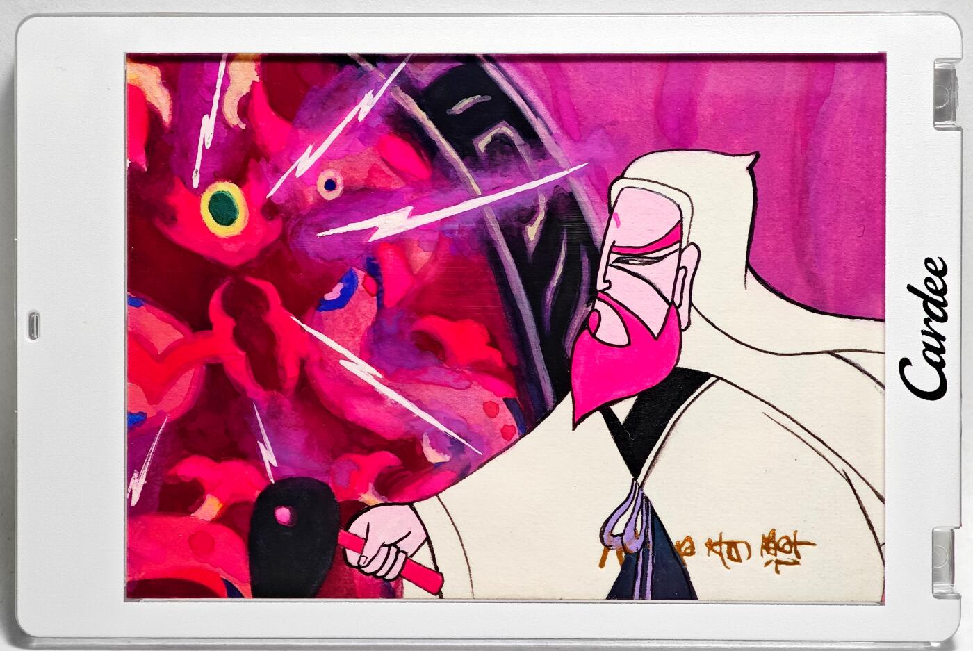 白泽拍卖卡牌手绘专场第28期（细雨生寒、寻梅闻香） 2025 卡星手绘卡 天书奇谭  袁公  浮梦亲签 卡砖封装