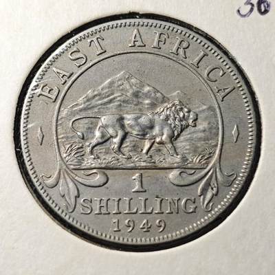 KK钱币收藏小铺  第368场  2月预留时间 周末发货 -  1949英属东非 乔六一先令