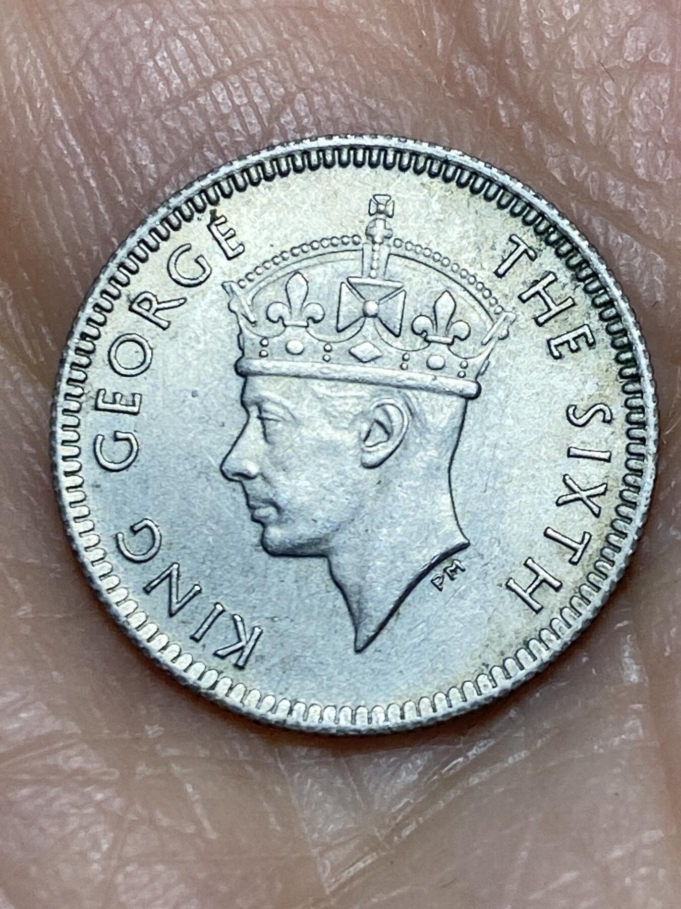 2025年第一百二十七场(总第一百五十三场）外国好品章牌、散币(免佣金) 原光好品–英属马来亚1950年5分(乔治六世第三版)