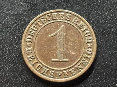 邮泉阁限时拍卖第三十五场 德国硬币专场（硬币在国外。请付邮费6元。） 德国魏玛共和国帝国马克1934年1芬尼A版