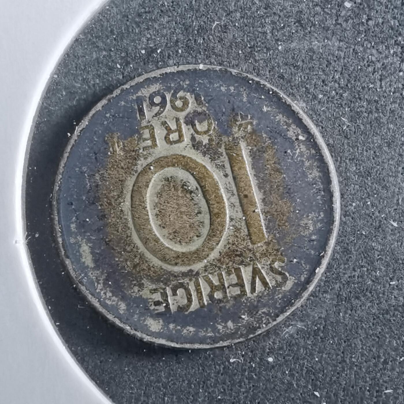 沼泽如烟--第899场 瑞典1961年10欧尔银币