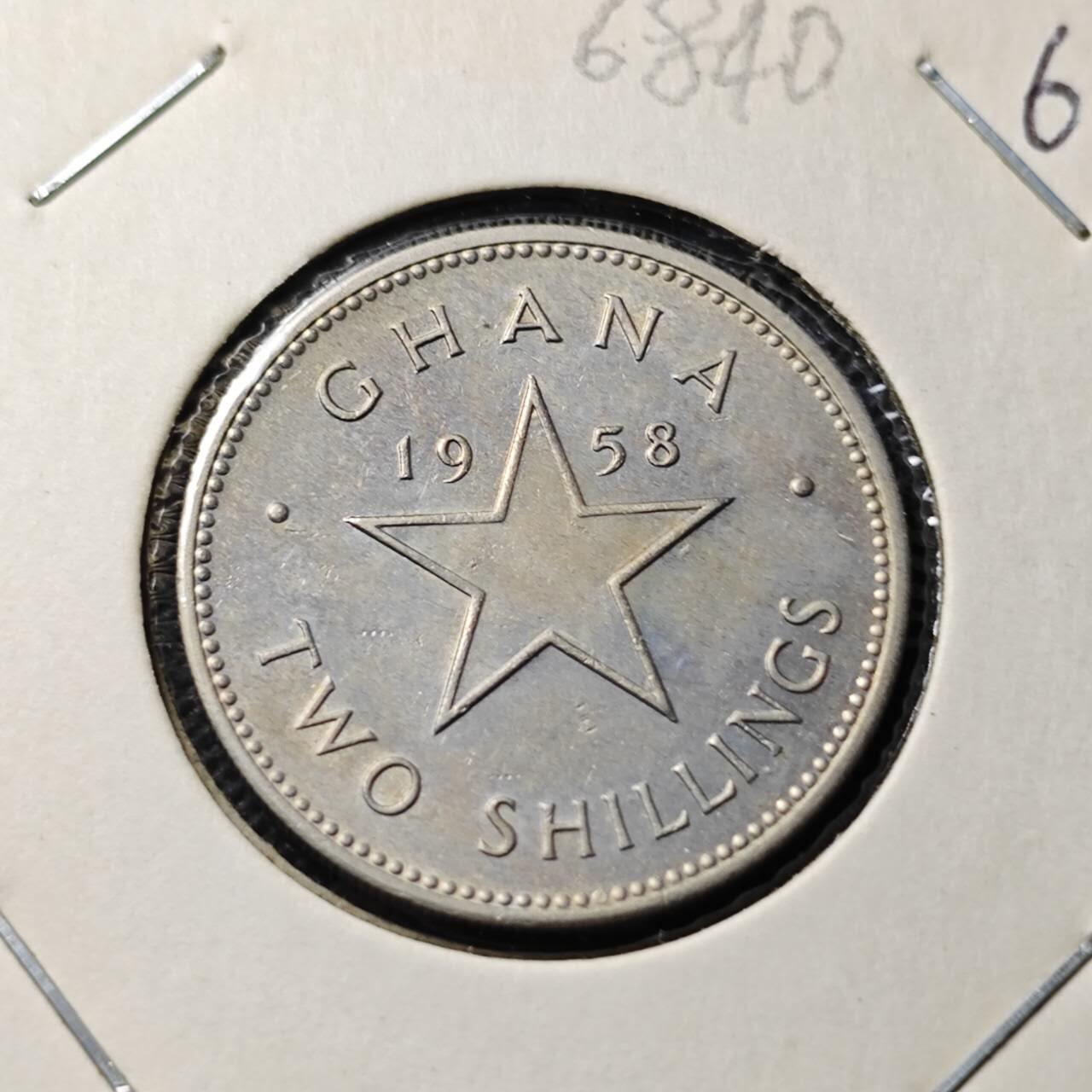 KK钱币收藏小铺  第368场  2月预留时间 周末发货  1958加纳2先令