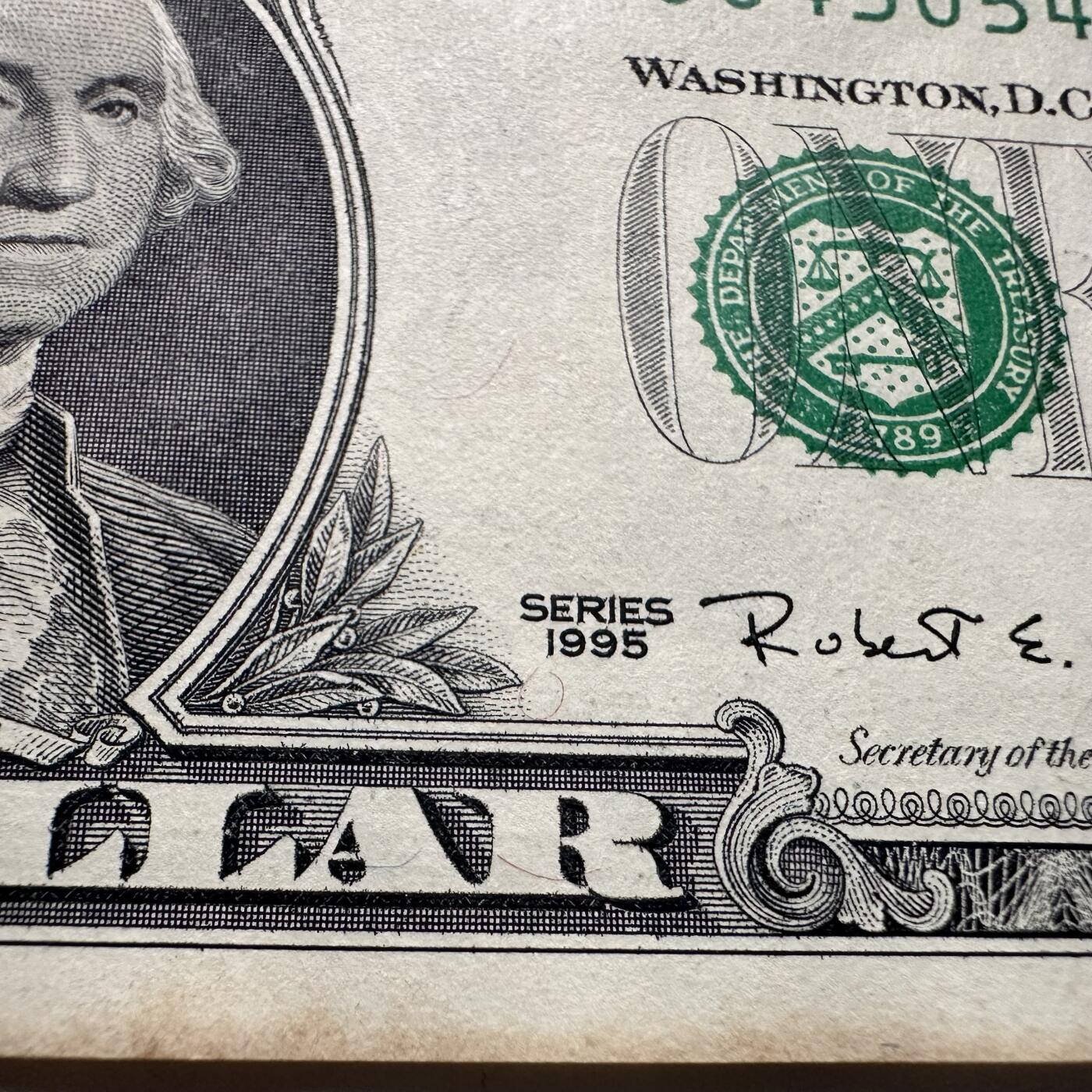 🌹外币初藏🌹🐯2025年第126场  每周二四六晚8️⃣点 接代拍 美国1995年1美元b