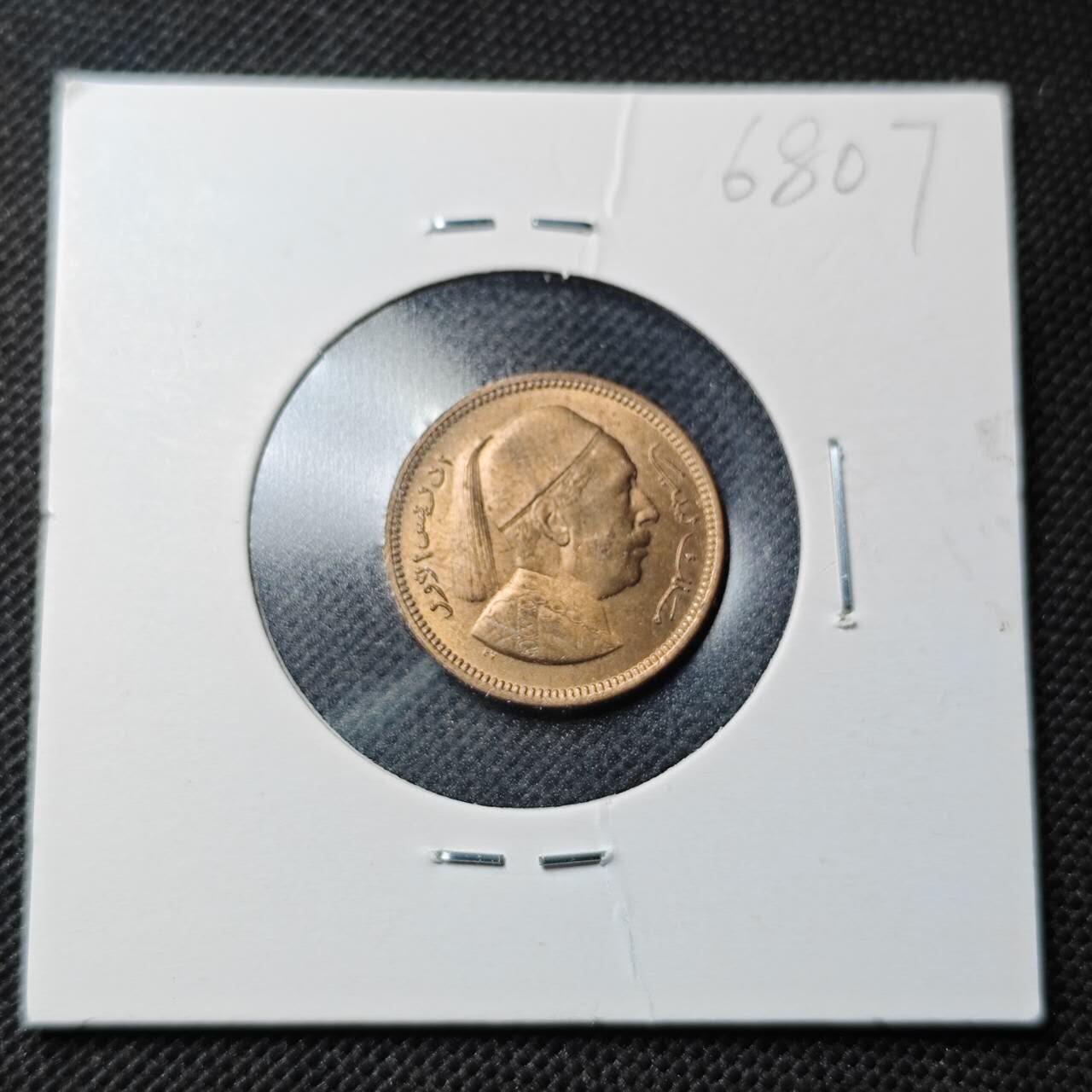 KK钱币收藏小铺  第368场  2月预留时间 周末发货  利比亚1米利姆铜币 好品