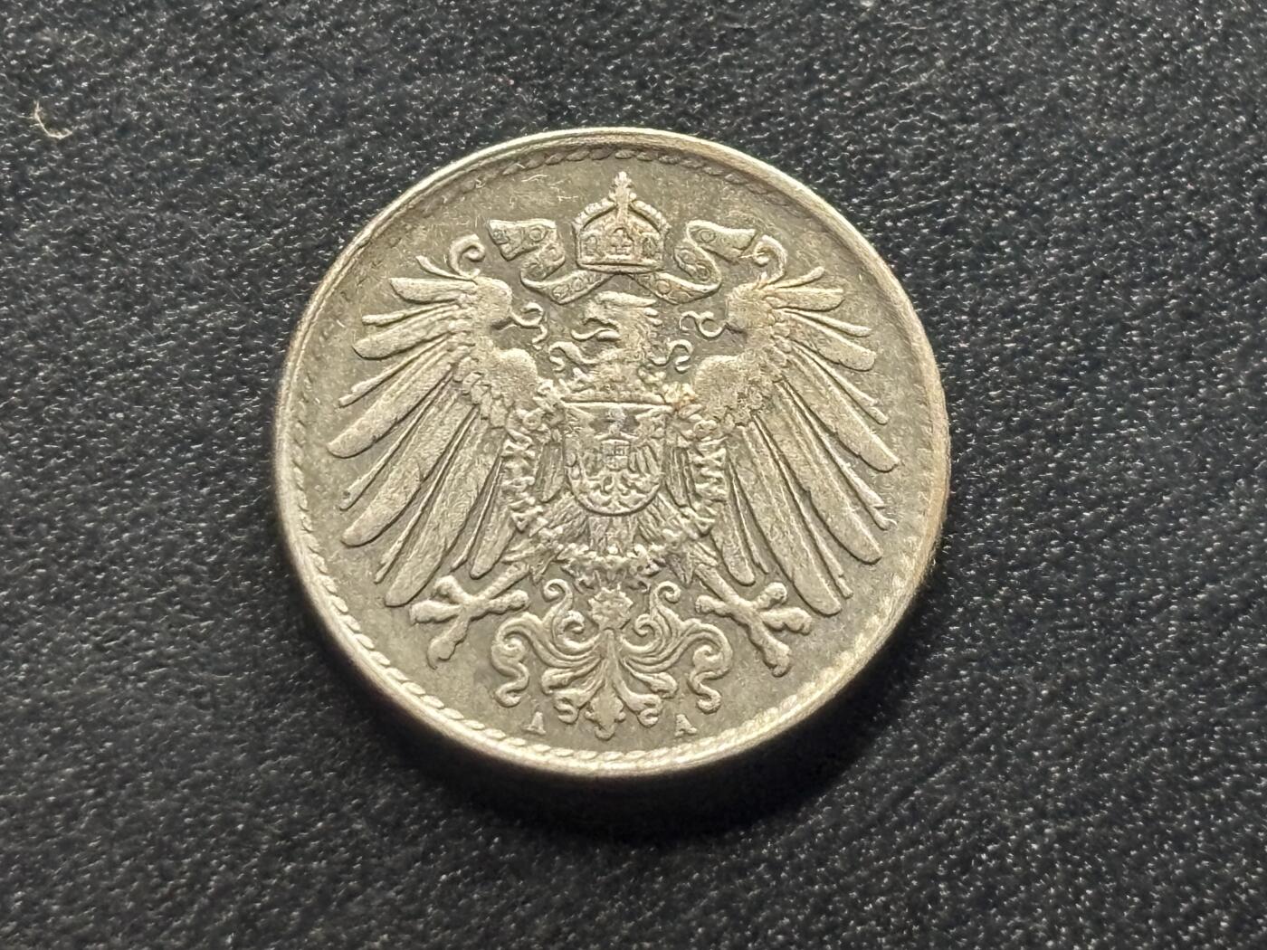 邮泉阁限时拍卖第三十五场 德国硬币专场（硬币在国外。请付邮费6元。） 德意志帝国1921年5芬尼A版