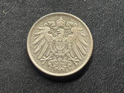 邮泉阁限时拍卖第三十五场 德国硬币专场（硬币在国外。请付邮费6元。） - 德意志帝国1921年5芬尼A版