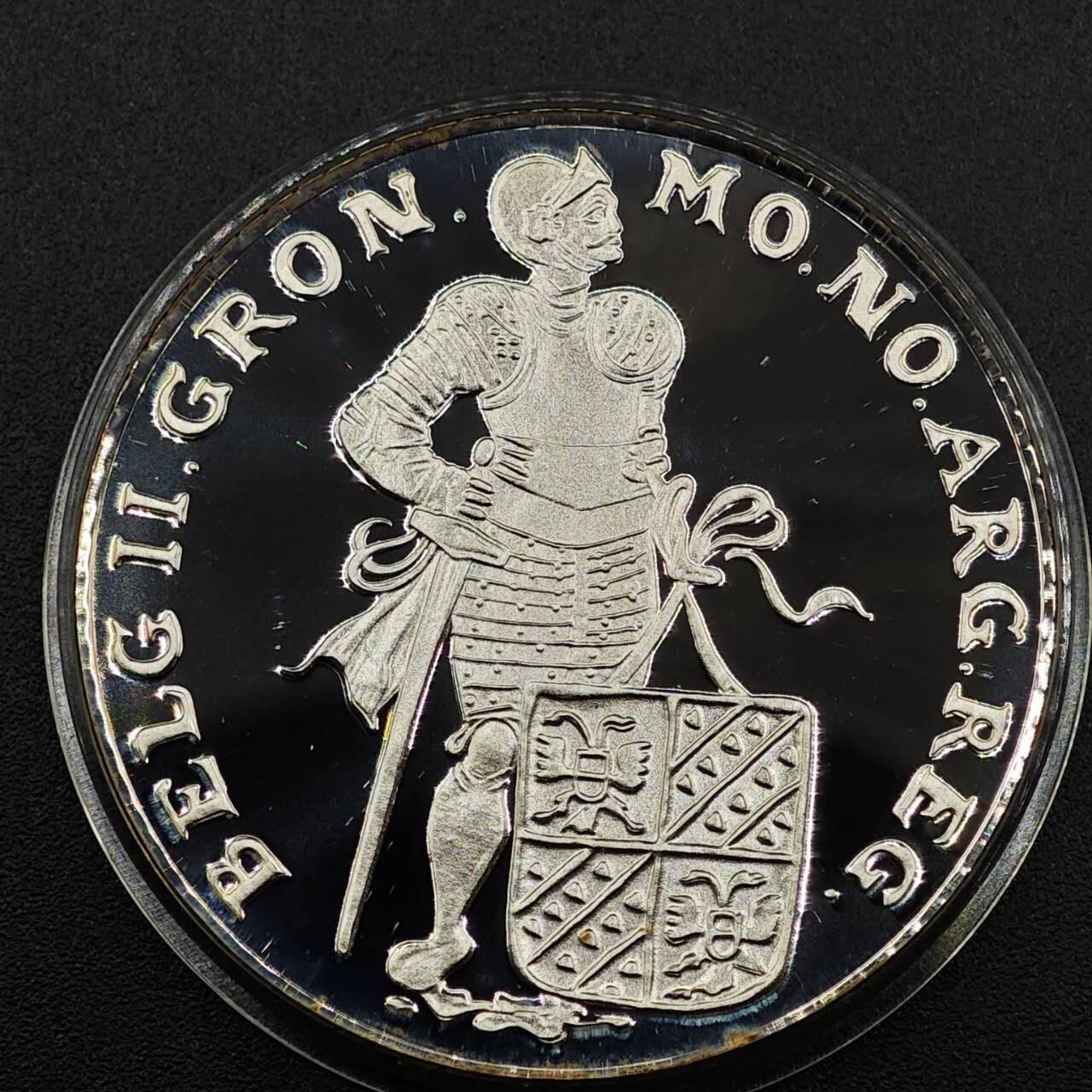 【淘币小摊】实时拍第七百九十五拍   银币套币场   满百包邮可预留二周 每周一统一发货   1994年荷兰1杜卡特精制银币 七省系列-格罗宁根 28.25克873银 发行量1万1千 盒证全