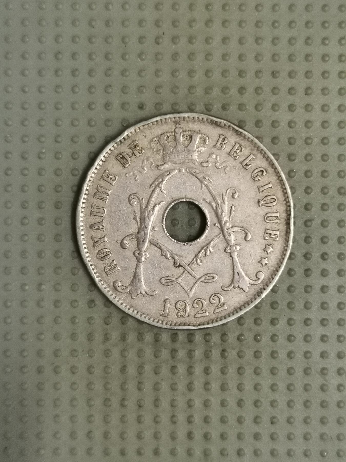 2025年第112场各国散币拍卖（总第112场） 比利时1922年25分