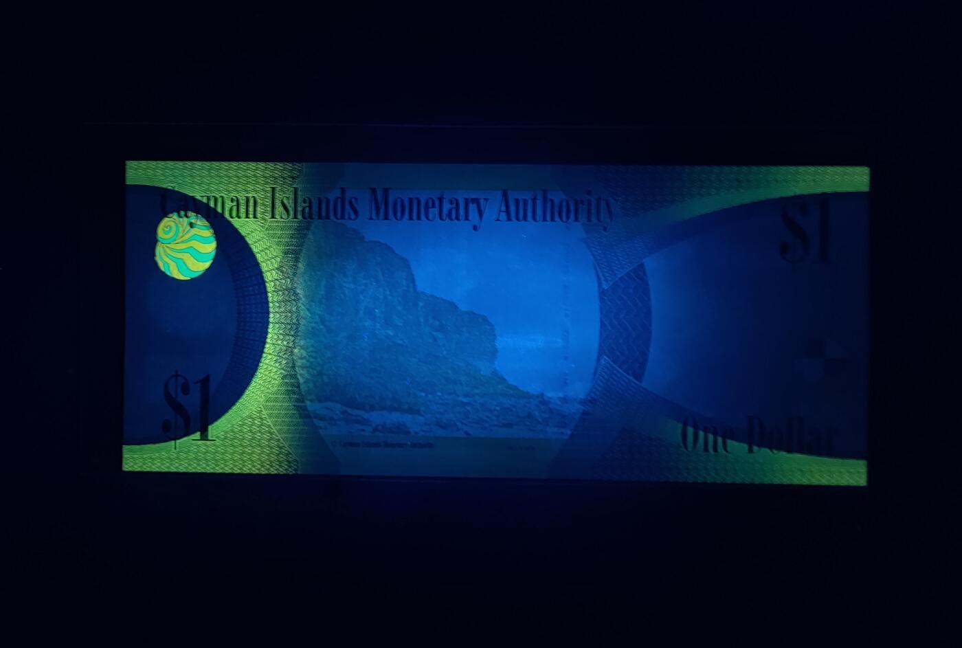 中外各国钞、纪念钞、券专场（第三十三场） 2018年版开曼群岛1元全新纸币 美洲外国钱币