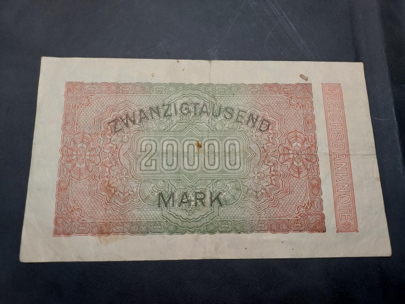 博彦收藏  11月15日 8点 钱币专场 德国旧版20000马克 流通好品