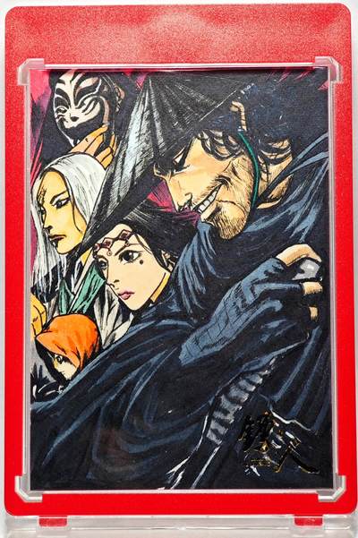 白泽拍卖卡牌手绘专场第28期（细雨生寒、寻梅闻香） - 2025 卡星手绘卡 镖人 冒险  LL亲签 卡砖封装