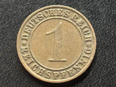 邮泉阁限时拍卖第三十五场 德国硬币专场（硬币在国外。请付邮费6元。） 德国魏玛共和国帝国马克1930年1芬尼A版