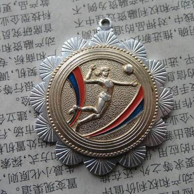 48--1985年上海市体育比赛第二名奖章（缺上挂） - 48--1985年上海市体育比赛第二名奖章（缺上挂）