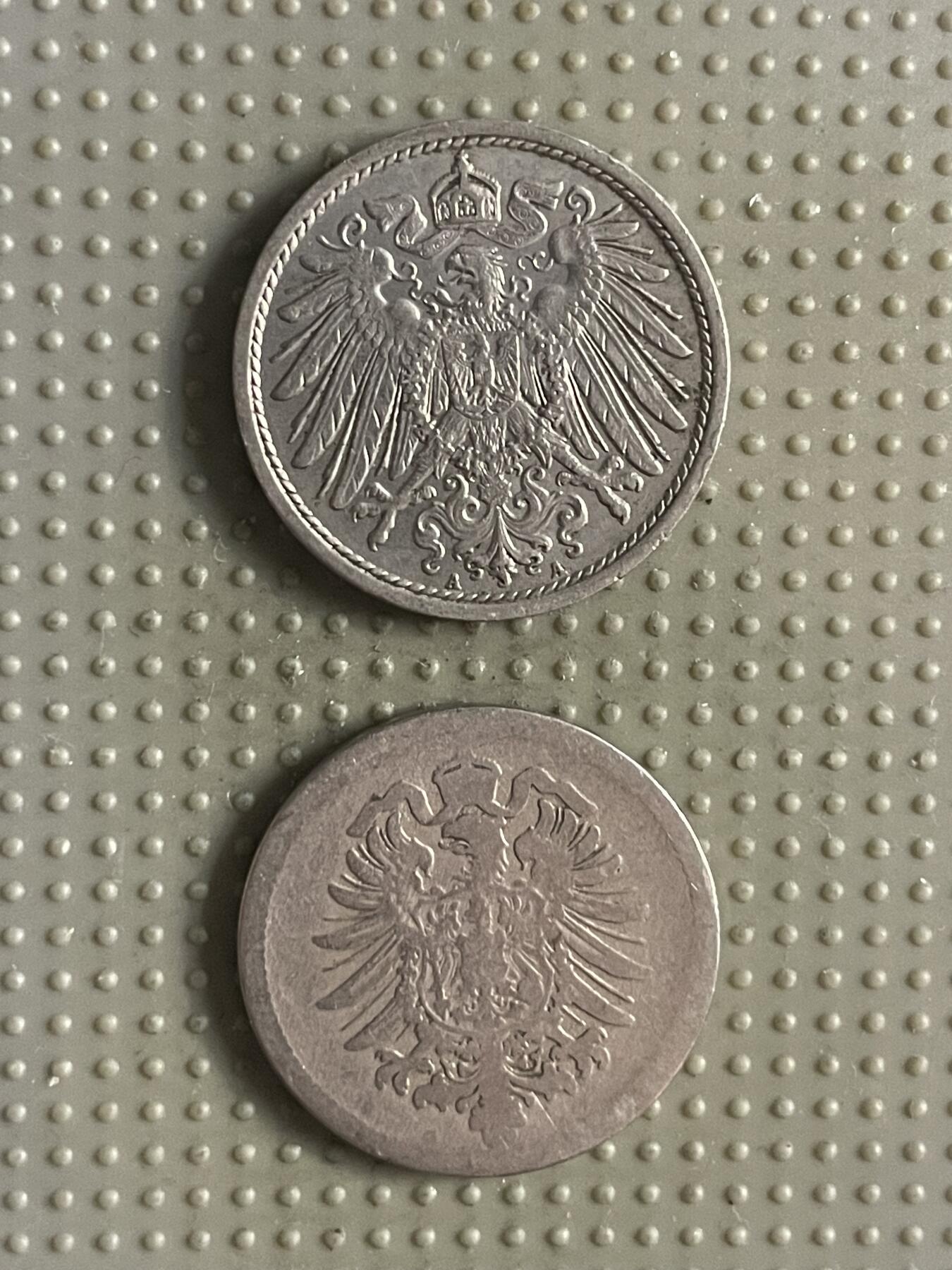 2025年第110场各国散币拍卖（总第110场） 德意志帝国10芬尼2枚