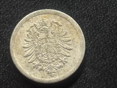 邮泉阁限时拍卖第三十五场 德国硬币专场（硬币在国外。请付邮费6元。） 德意志帝国1917年1芬尼A版