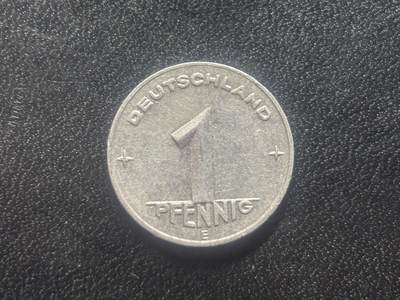 邮泉阁限时拍卖第三十五场 德国硬币专场（硬币在国外。请付邮费6元。） - 东德（德意志民主共和国）1950年1芬尼E版