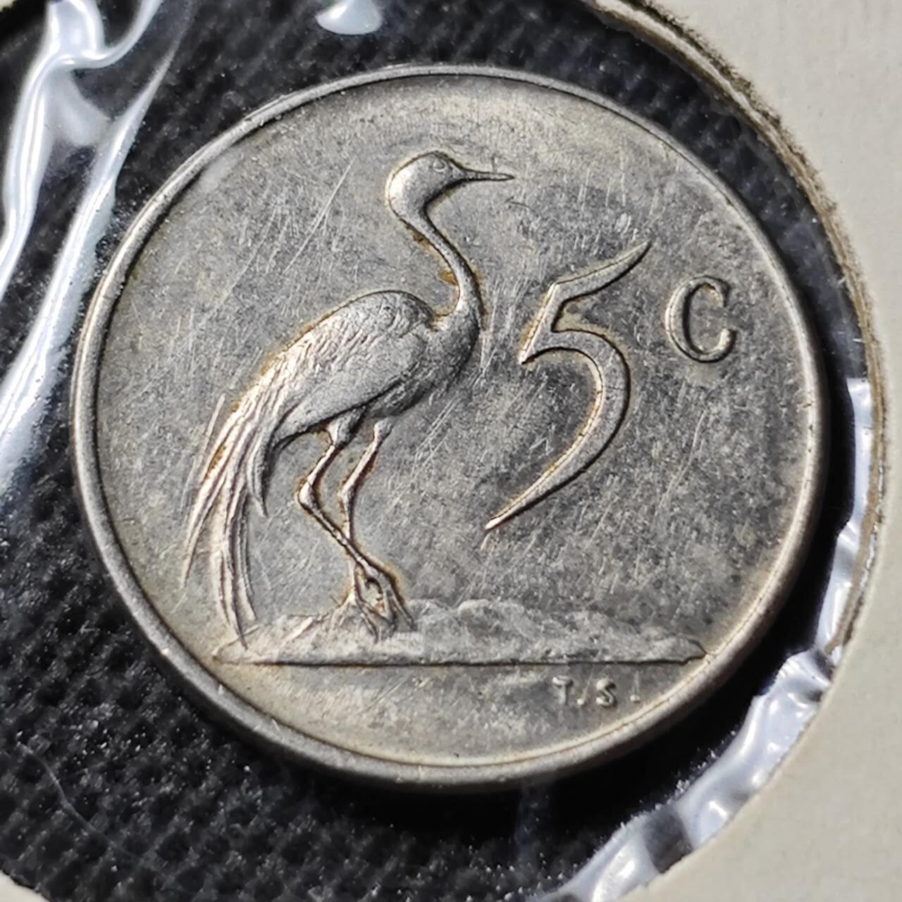 KK钱币收藏小铺  第368场  2月预留时间 周末发货  1964南非5分