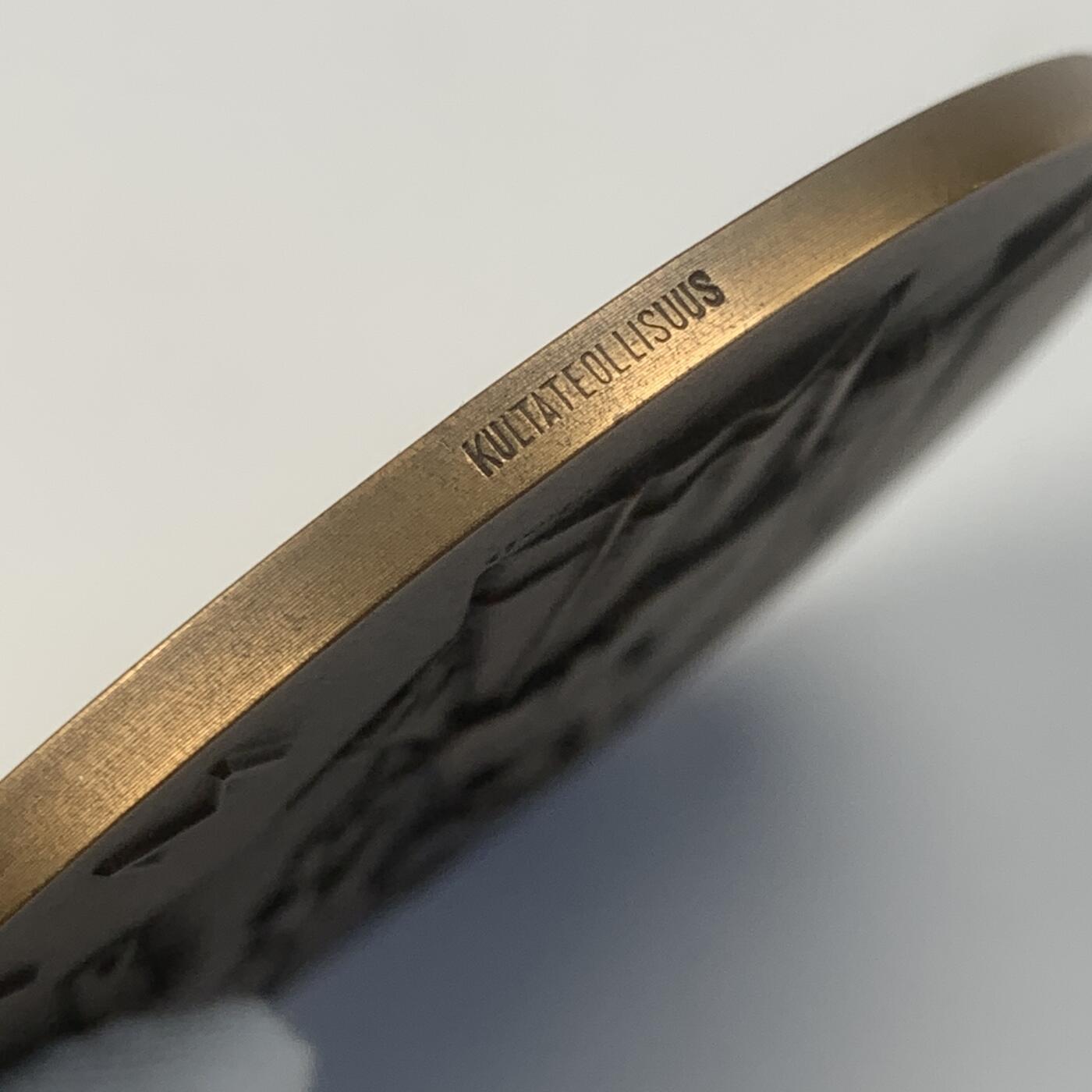 掌中浮雕-藏着的欧洲第041场 1960年芬兰抗苏民族英雄曼纳海姆大铜章，70mm，128g