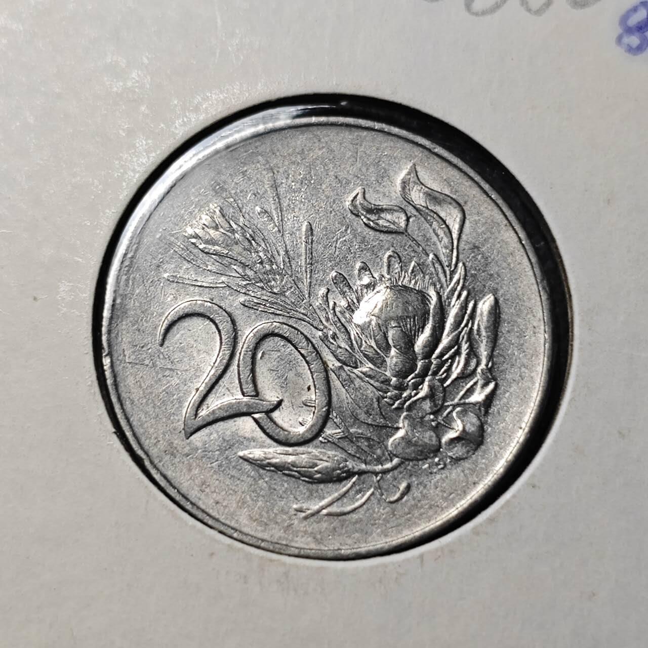 KK钱币收藏小铺  第368场  2月预留时间 周末发货  1965南非20分