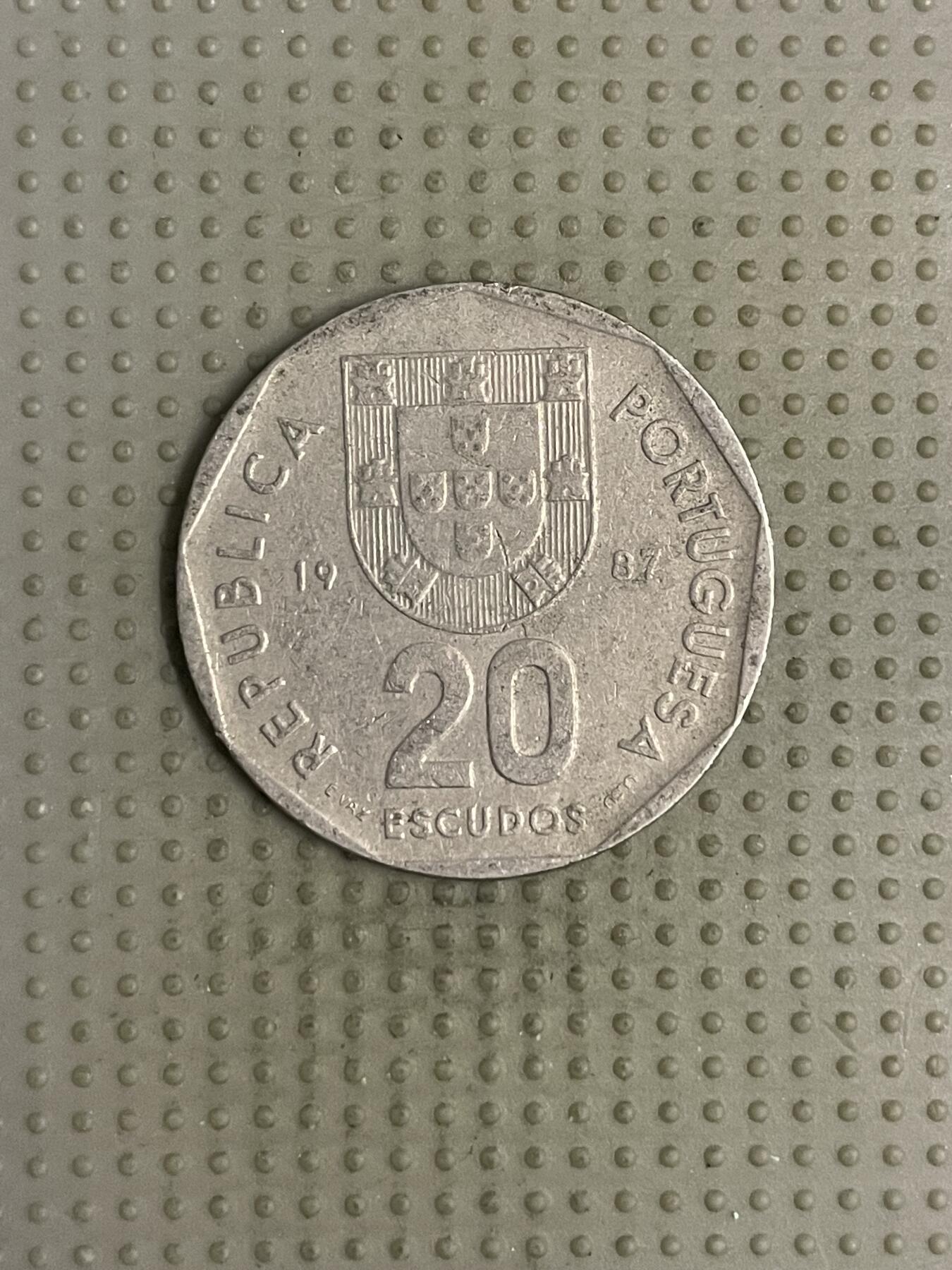 2025年第112场各国散币拍卖（总第112场） 葡萄牙1987年20埃斯库多